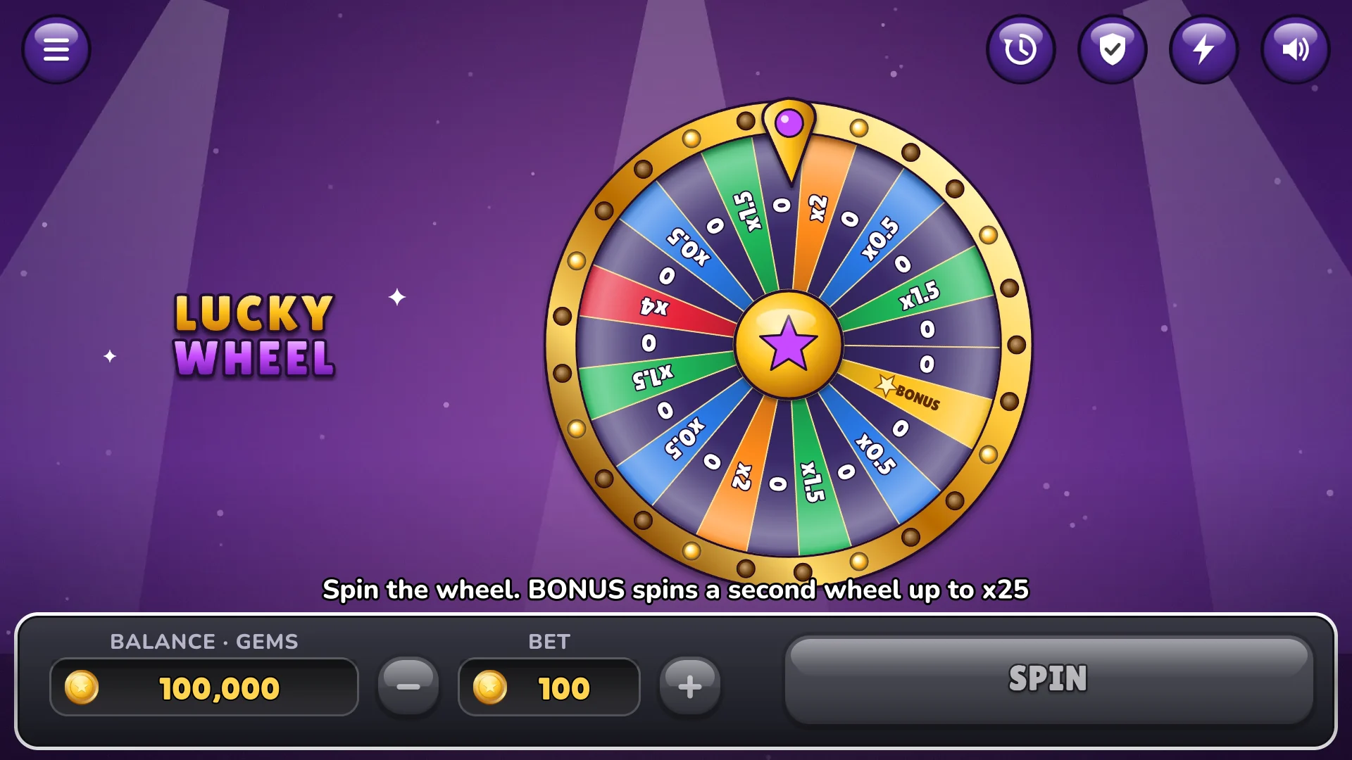 Spin the wheel and watch it slow down