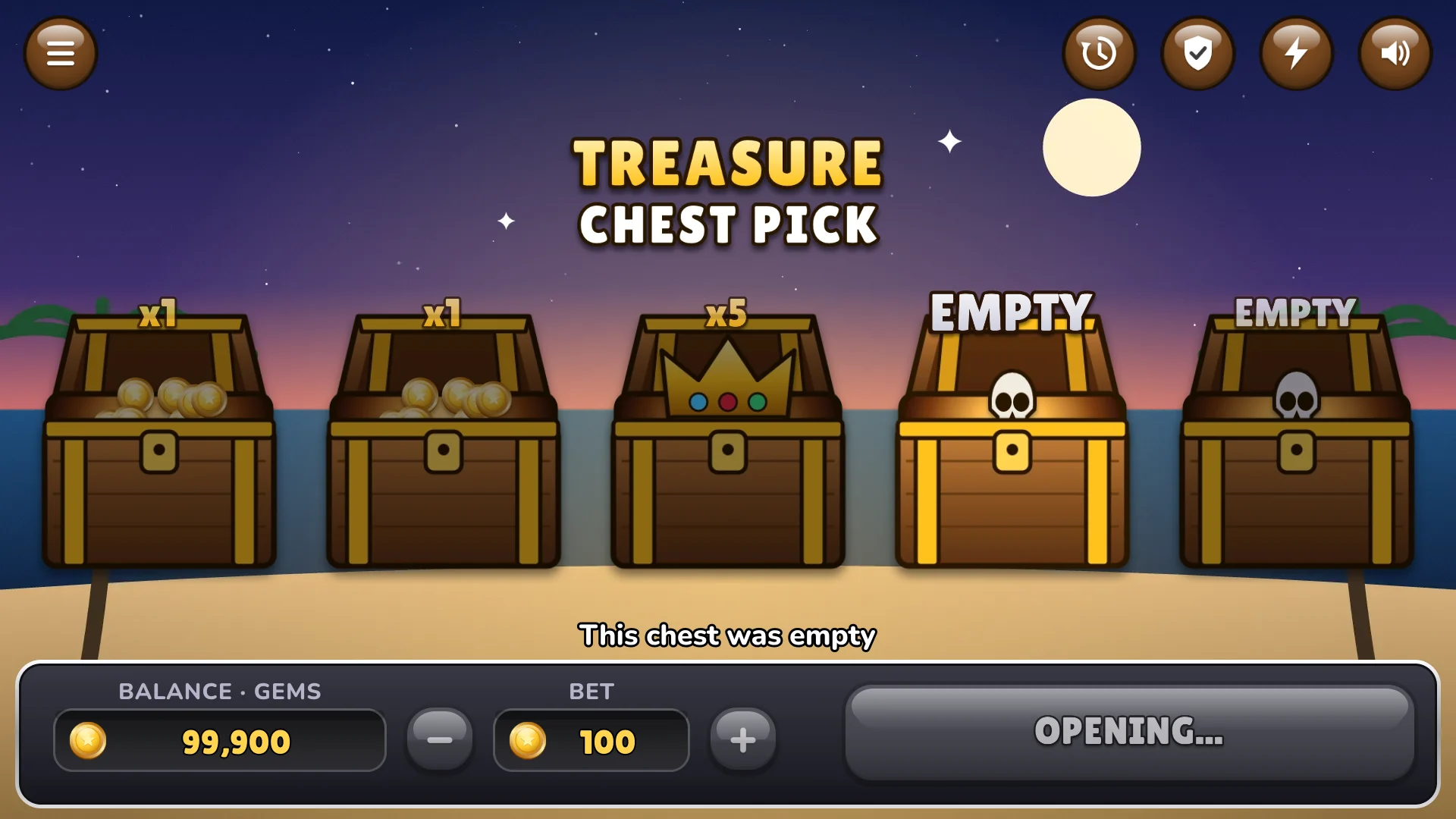 Some chests hold only a skull